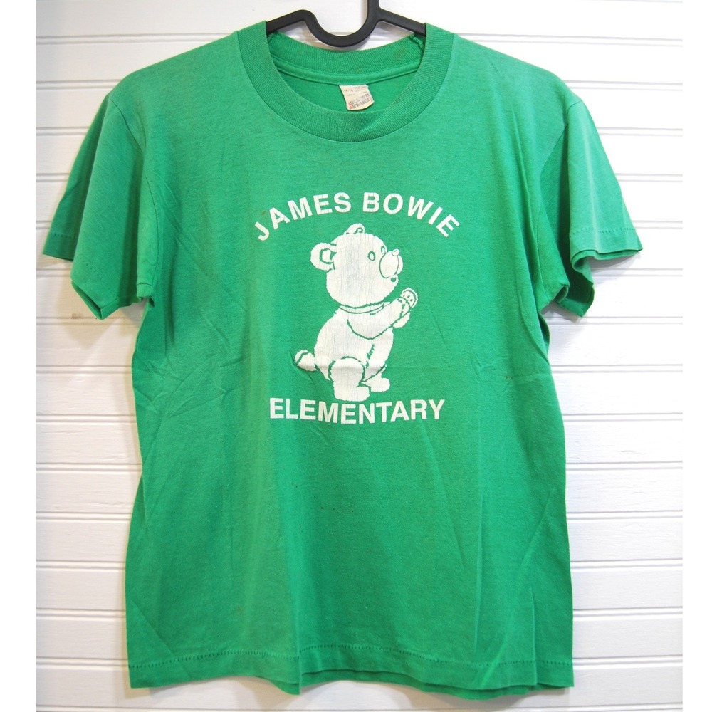 Vintage 70s James Bowie Elementary t-shirt Youth‎ Large 14-16 Screen Stars tee